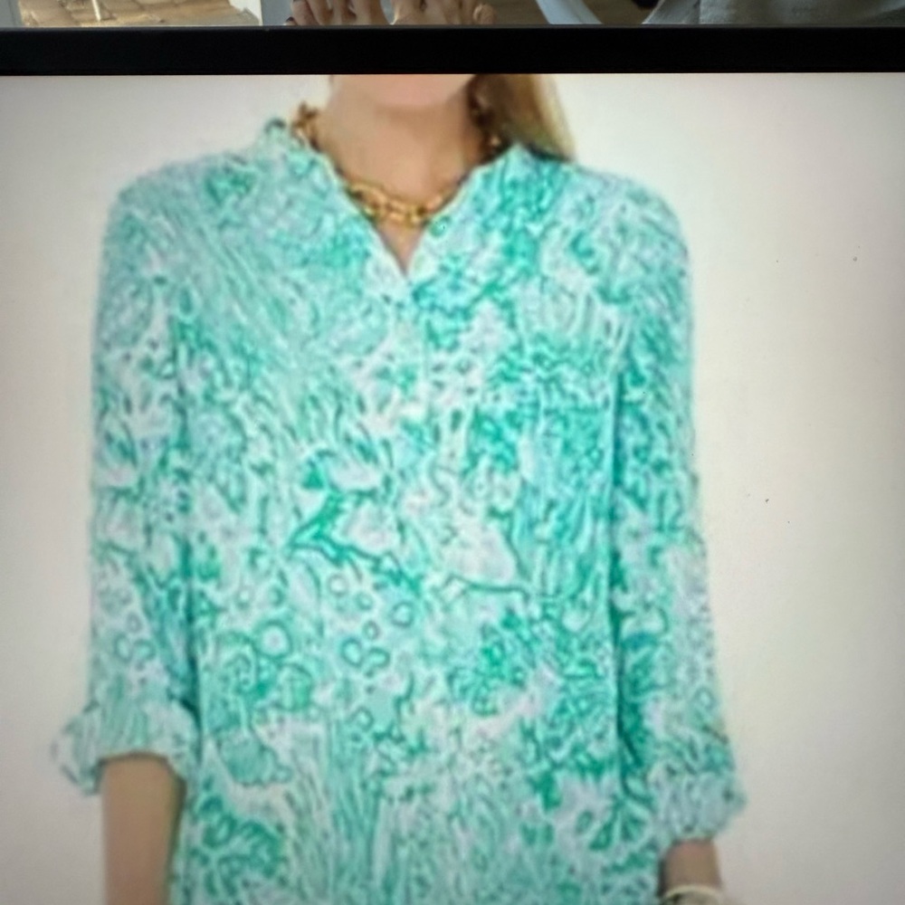 Lilly Pulitzer Silk Delray Tunic in Bungle in the Jungle Print